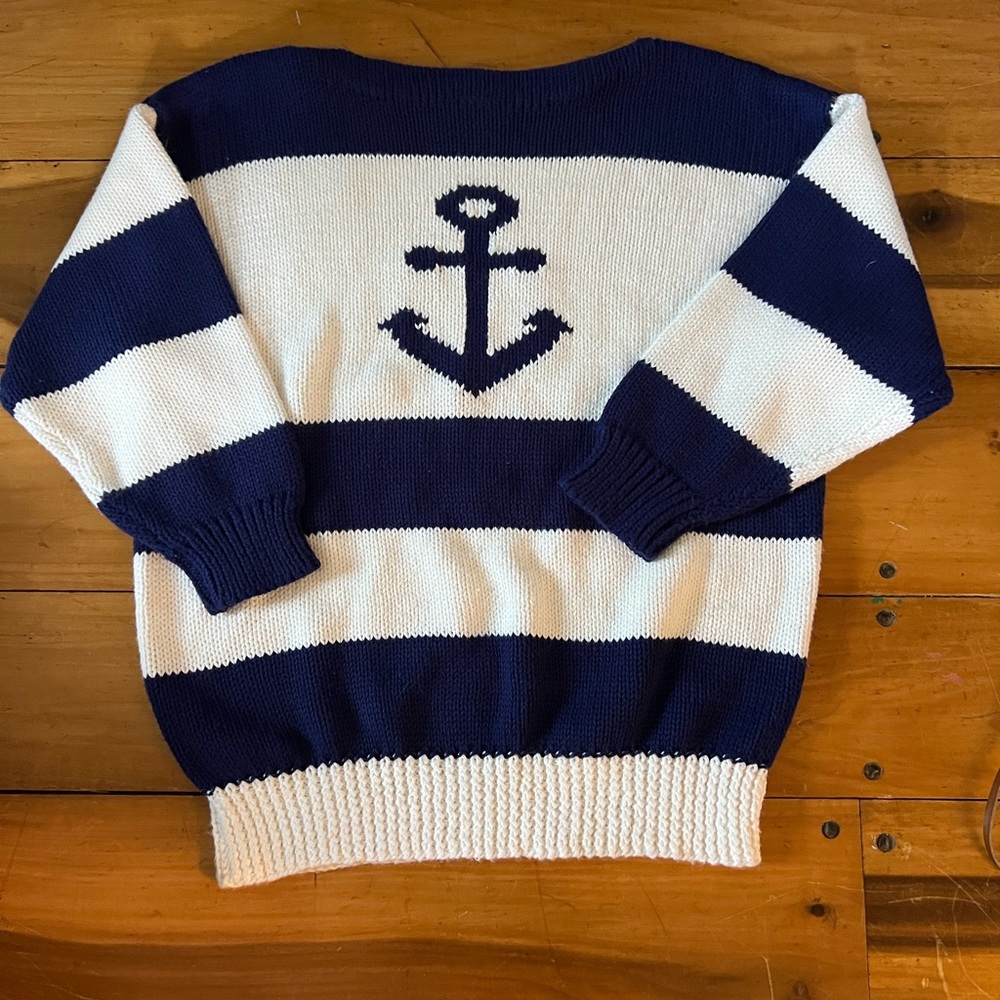 LAST CHANCE DONATING SOON Vintage Anchor Sweater